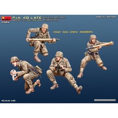 Miniart #53013 1/35 German 7.5cm PaK 40 Late w/Elite Artillerie Regiment Crew