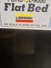HO Lindberg Ford CL-9000 Tractor Cab Truck W/Flatbed Trailer Kit NEW SEALED 1982