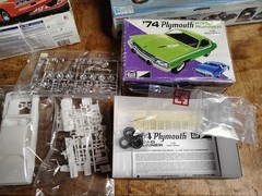 Vintage MPC 74 Plymouth Road Runner Model Kit Open Box Sealed