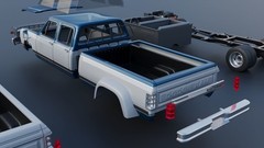 1/25 resin 3d printed 1983 Dodge Ram W350 Crew Cab dually by Andrey Bezrodny