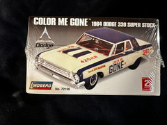Lindberg Color Me Gone 1964 Dodge 330 Super Sport Kit # 72156 Factory Sealed MIB