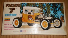 Lindberg “TIGER T” 1/8 Scale Motorized Model Empty Box ONLY, NO MODEL KIT PARTS