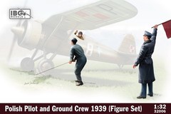 1/32 IBG Models 32006 Polish Pilot and Ground Crew 1939 Figure Set