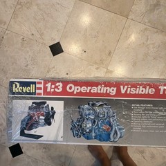 1985 Revell Operating Visible Turbo Engine Model Kit #8879 SEALED Box!
