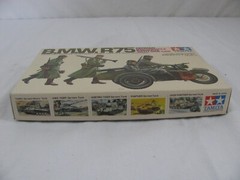 Tamiya 1/35 Scale German BMW R75 Motorcycle & Sidecar w/ Figures #MM-116 NIB