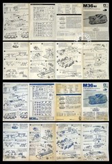 Tamiya Mokei 1/35 Vintage Motorized US Army M36 B2 Medium Tank MT122 Year 1968