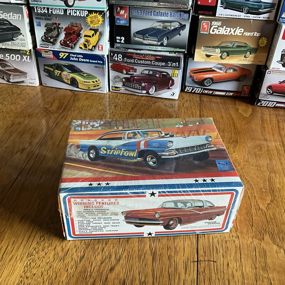 AMT ‘56 Ford Hardtop 1/25 Scale Model King New Strip Fowl SEALED