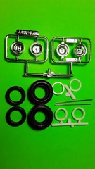 40 Willys Gasser 1/25 AMT Blue Streak Dragway Special Redline Slick Anson Rim