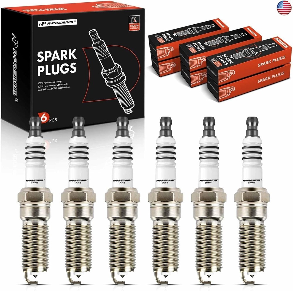 A-Premium Iridium Platinum Spark Plugs Compatible with Chevrolet Silverado