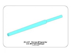 Aber 1/35 US 76,2 mm M7 Gun Barrel For M10 Tank Destroyer Tamiya 35 L-217