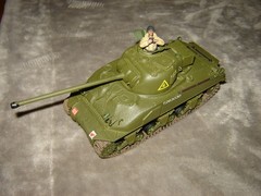 Built Tank w/Driver Long Barrel 6-1/2 inches long Well Built & Painted Ex Cond