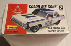Lindberg Color Me Gone 1964 Dodge 330 Super Stock Model sealed kit 1996 MOPAR