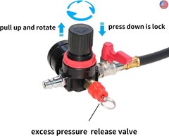DPTOOL Turbo System Leakage Tester Turbocharger Air Pressure Guage Cooling