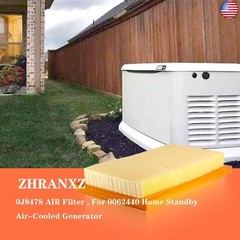 (2PCS) 0J8478 Air Filter Fit For Generac 14KW-20KW 0J8478S Generator Series