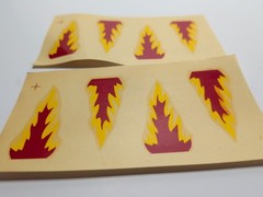 ✨VINTAGE✨ DECALS – Model Kit Cars / Slot Cars – Flames – Prentice Stickers