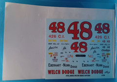 Power Slide | No. 310 | 1:25 #48 James Hylton Dodge Daytona Decals