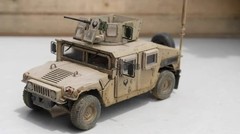 Hand Painted 1/35 Scale US Army Hummer M1151 Jeep Desert Color Plastic Model