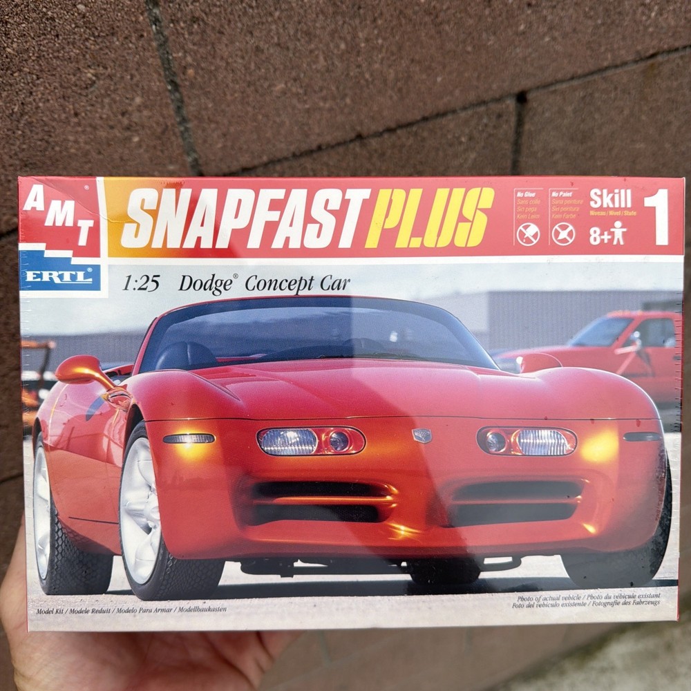 AMT🔥1998 Dodge🔥Concept Car🔥1/25 Model Kit Snap Fast Plus Factory Sealed