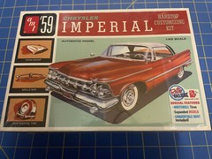 59 CHRYSLER IMPERIAL HARDTOP/CONVERT 1959 FINS! F/S Plastic Model hedders20oo
