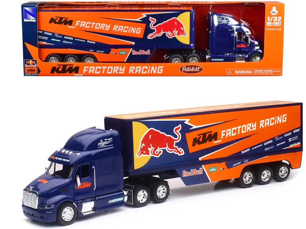 New Ray 14393 Peterbilt 387 Truck Dark Blue “Red Bull – KTM Factory Racing” 1/32