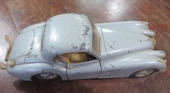 Jaguar XK120 (1948 ) Burago Vintage Child Toy Model Car Made in Italy Scale 1/24