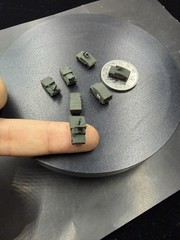 3D Printed 1/400/350 USA Humvee Series Armored Vehicle Finished /7pc