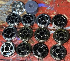 1/24 Chrome rims Lot Maisto lowrider dayton crager jada hot rod (READ DESC