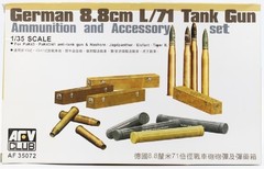 AFV Club 1/35 GMN 8.8cm L/71 Tank Gun Ammunition and Accessory Set #35072 📌USA