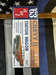 AMT 1201/12 63 CHEVYII STATION WAGON CUSTOMIZING 3 in 1: MODEL KIT 1/25
