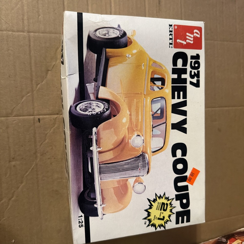 LOOK AMT /ERTL 1937 CHEVY COUPE SCALE 1/25 MODEL KIT OPEN BOX Sealed Bags