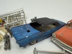 Huge Vintage Junkyard 1/25 Scale Model Plastic Cars Lot Parts 1970s