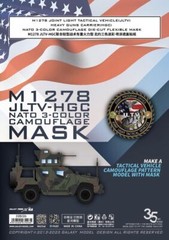 Galaxy D35026 1/35 M1278 JLTV-HGC Nato 3-color Camouflage Mask for SABRE 35A12