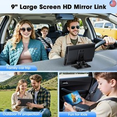 Carplay Screen for Car, 9” Wireless CarPlay & Android Auto- Upgrade