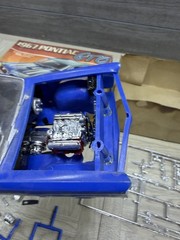 1967 Pontiac GTO, MPC, 1/25 Partially Assembled Blue Model Car