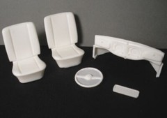 1950 VW HEBMULLER ROADSTER RESIN CONVERSION KIT for 1/24 TAMIYA 1966 VW KITS