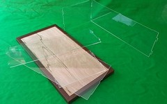 22″L x 9 3/4″W x 7″H Pocher Acrylic Display Case Showcase Wood Base 1:8 Model