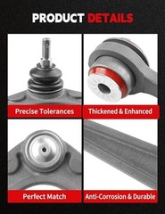 11pc Front End Suspension Kit Upgrade Polyurethane for 11pc/11-19 Wrinkle Gray