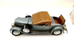 Vintage HUBLEY 1930 PACKARD ROADSTER Metal Model Kit 860k-500 BUILT Partial Box