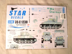 1/35 Star Decals US Army M4 Sherman D-Day & France # 35-C 1230