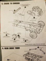 Kenworth W-925 REAR CAB MOUNT from AMT 1:25 Model Kit