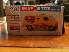 1975 Monogram Snap-Tite Snaptight Dodge Van “Vanana Split” with Advertisement
