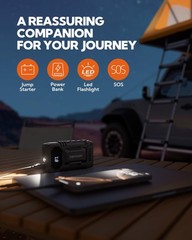 Ebossom Car Battery Jump Starter12000Mah Battery Jump Box44.4Wh Vehicle Jump