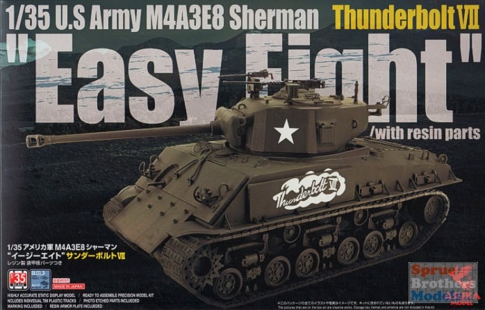 ASU35040 1:35 Asuka US Army M4A3E8 Sherman Thunderbolt IV “Easy Eight” (with