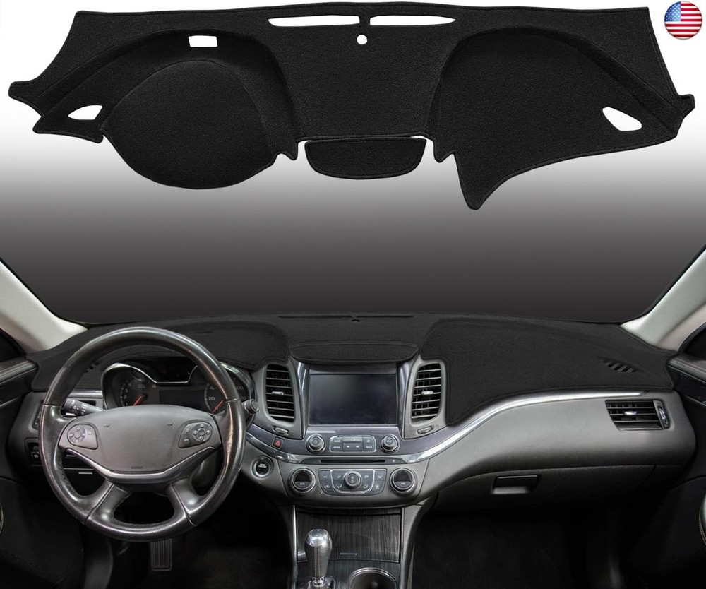 Dash Cover Mat Custom Fit for Chevrolet Impala with Light Sensor and FCA w/o