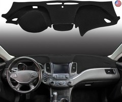 Dash Cover Mat Custom Fit for Chevrolet Impala with Light Sensor and FCA w/o