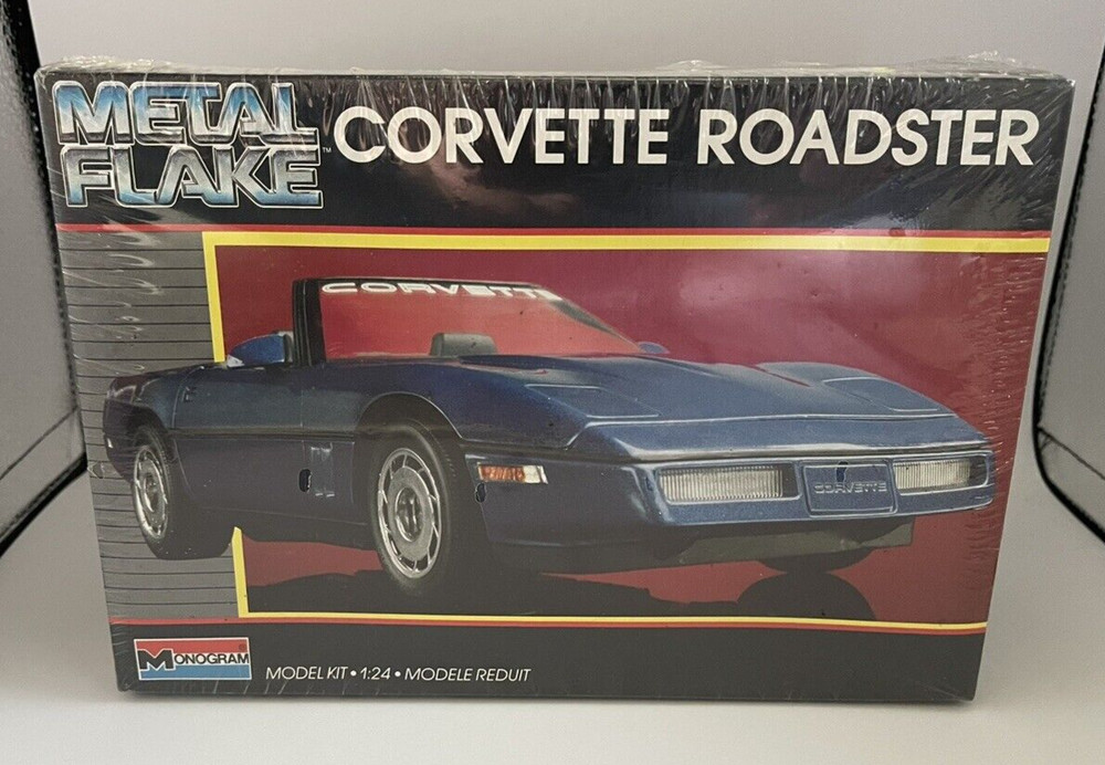 Monogram Chevrolet Corvette Roadster Metal Flake 1/24 Model Kit 2742 – Sealed