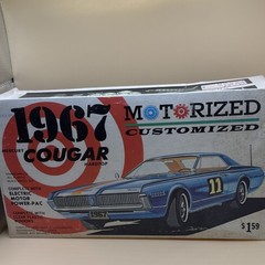 IMC 1967 Mercury Cougar Motorized Model Kit Vintage Unassembled Car