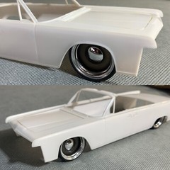 1:25 26” Steel Smoothie With Chrome Beauty Rings And Caps. Lowpro Rubber Tires.