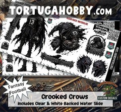 Fantasy Football – Crooked Crows – Waterslide Decals for Your favorite Hobby