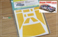 ZoomOn 1/24 240 RS Window and Light Painting Masks for Aoshima/Beemax kit